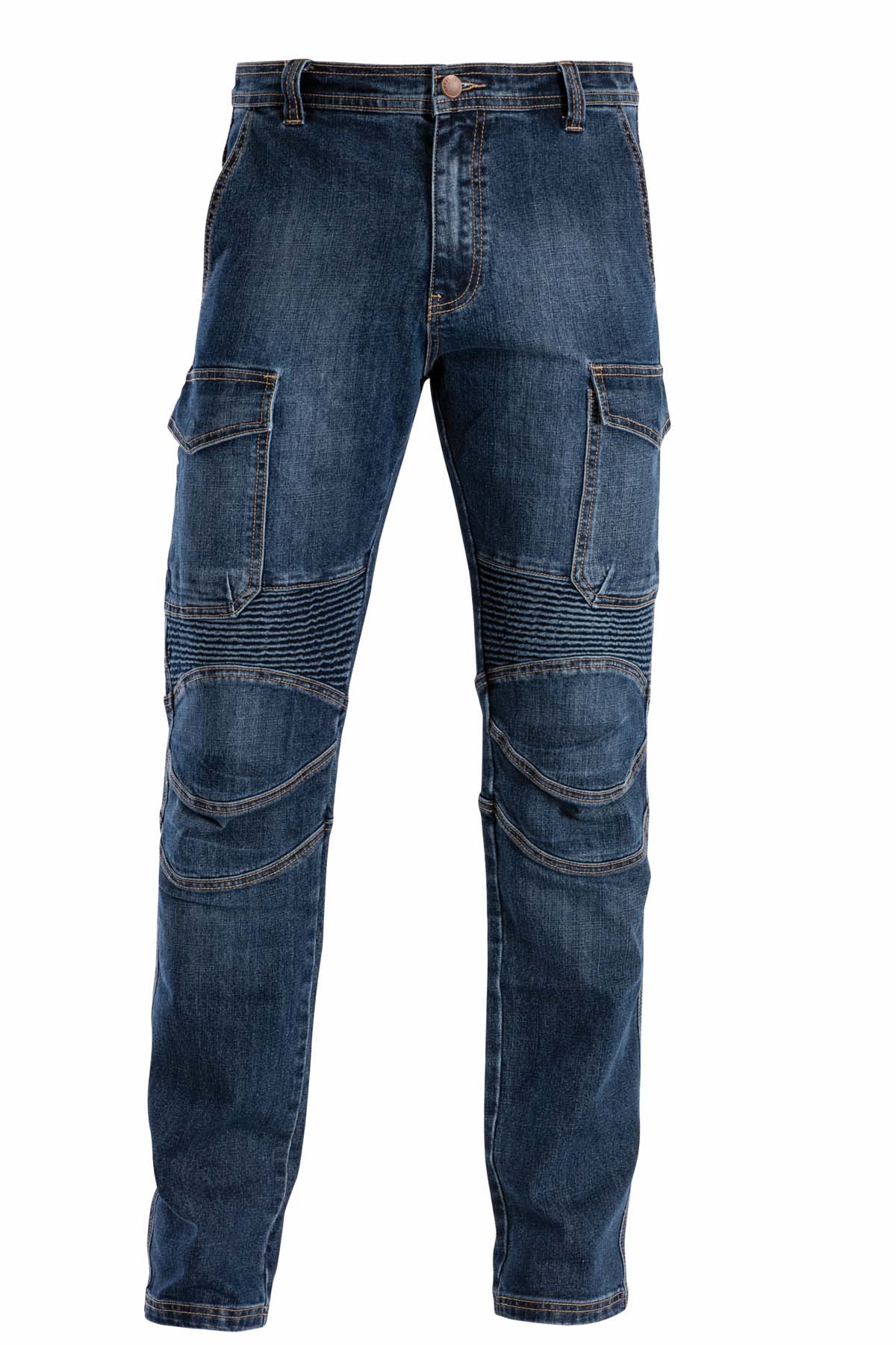 Biker Jeans blau